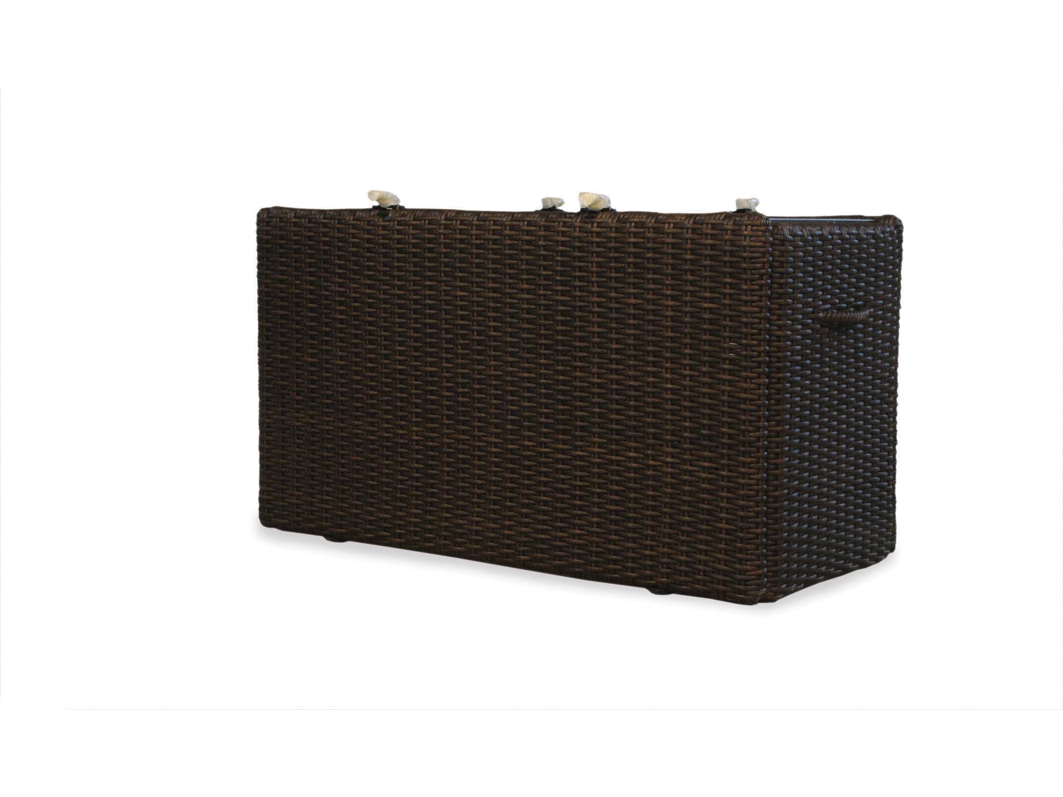 Lloyd Flanders Mesa Wicker Rectangular Outdoor Fire Pit Table