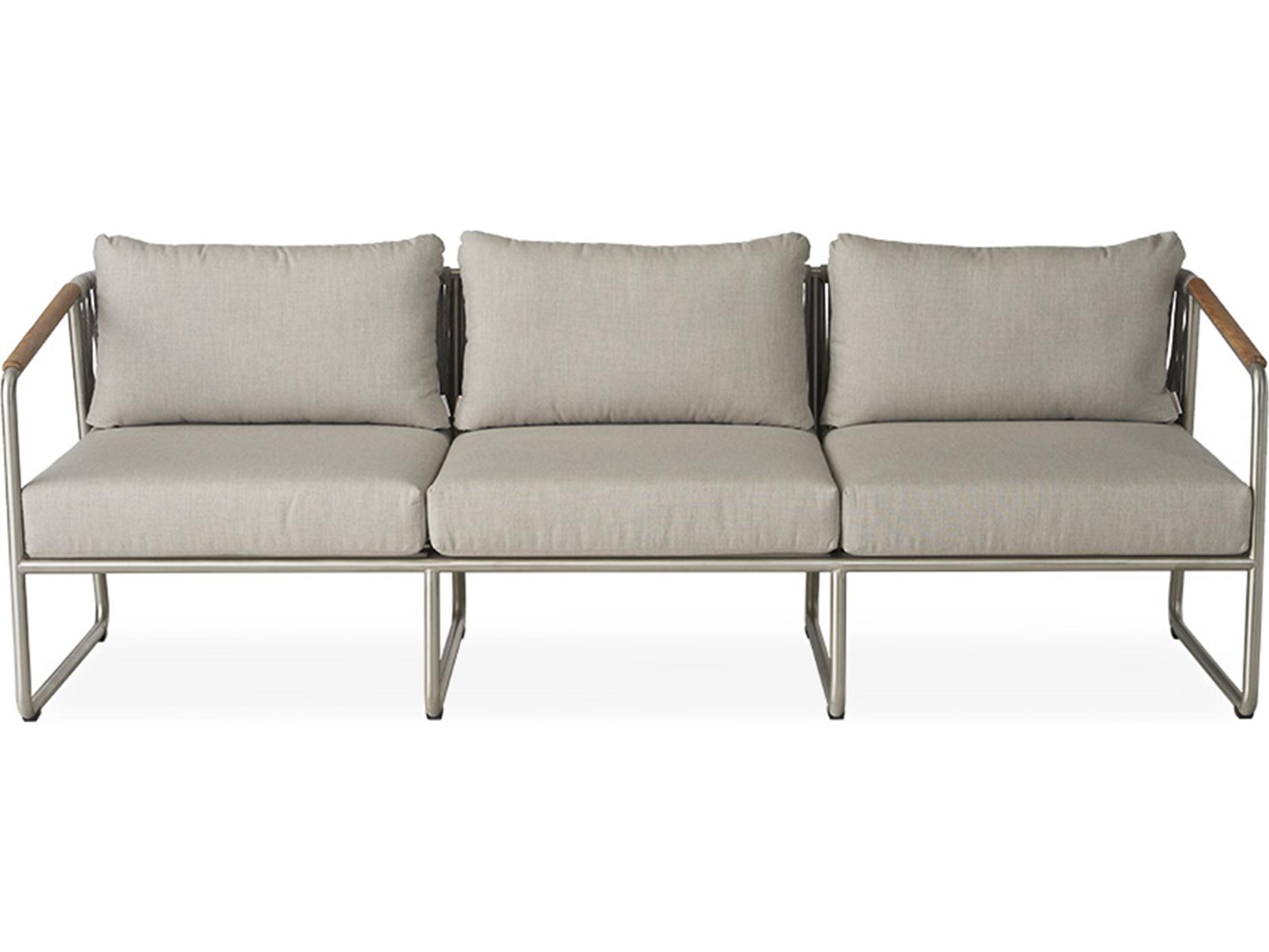 Lloyd Flanders Elevation Stainless Steel Outdoor Sofa