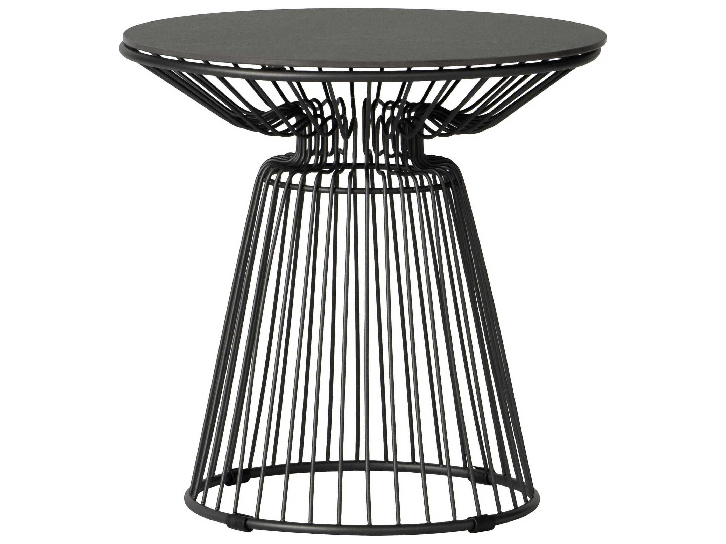 Lloyd Flanders Escape Aluminum Round End Table