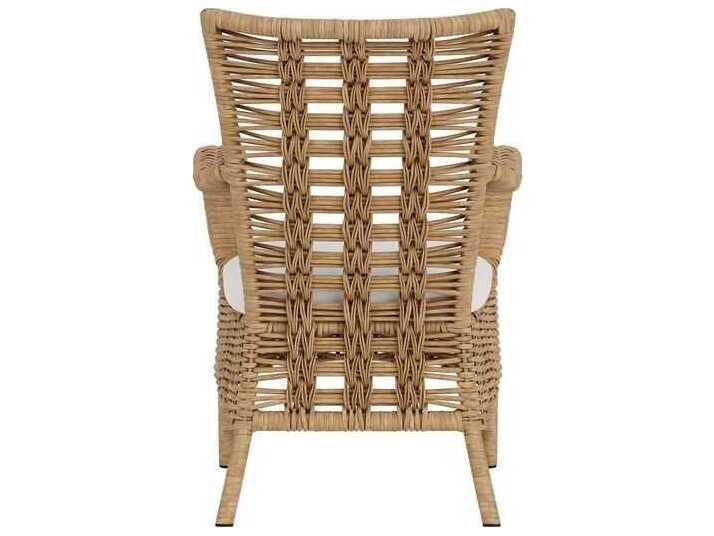 Lloyd Flanders Magnolia Wicker Outdoor Dining Arm Chair