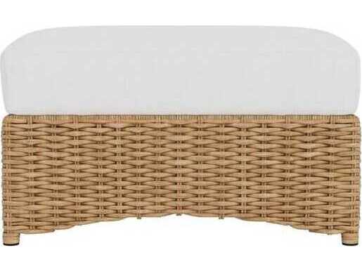 Lloyd Flanders Magnolia Wicker Outdoor Patio Ottoman