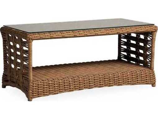 Lloyd Flanders Magnolia Wicker Rectangular Outdoor Coffee Table