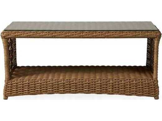 Lloyd Flanders Magnolia Wicker Rectangular Outdoor Coffee Table