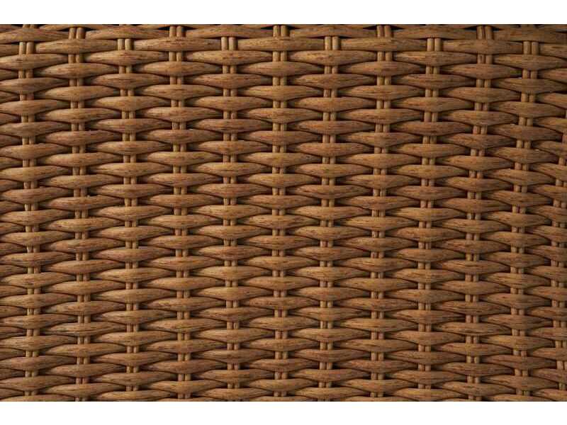 Lloyd Flanders Magnolia Wicker Round Patio Dining Table with Umbrella Hole