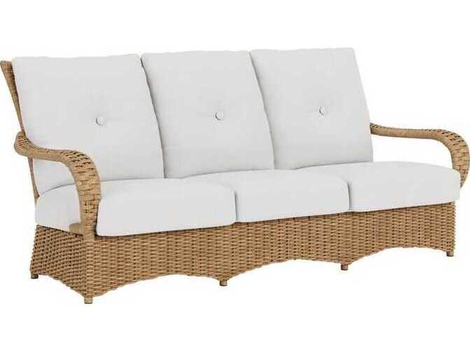 Lloyd Flanders Magnolia Wicker Outdoor Patio Sofa