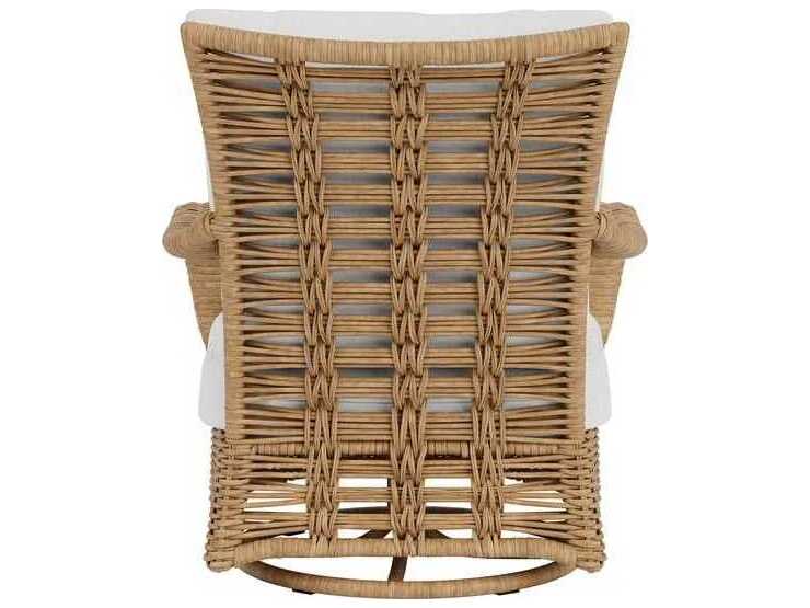 Lloyd Flanders Magnolia Wicker Swivel Glider Outdoor Lounge Chair