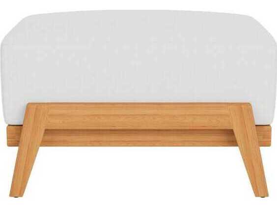 Lloyd Flanders Alpine Teak Ottoman