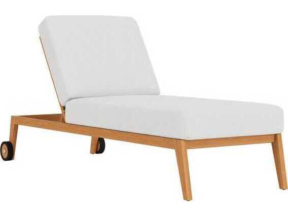 Lloyd Flanders Alpine Teak Chaise Lounge