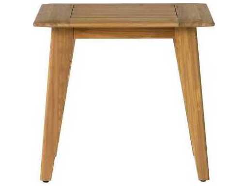 Lloyd Flanders Alpine Teak Square End Table