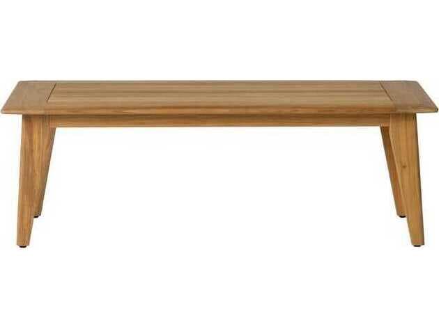 Lloyd Flanders Alpine Teak Rectangular Coffee Table