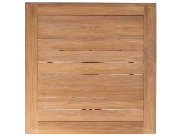 Lloyd Flanders Alpine Teak Square Dining Table