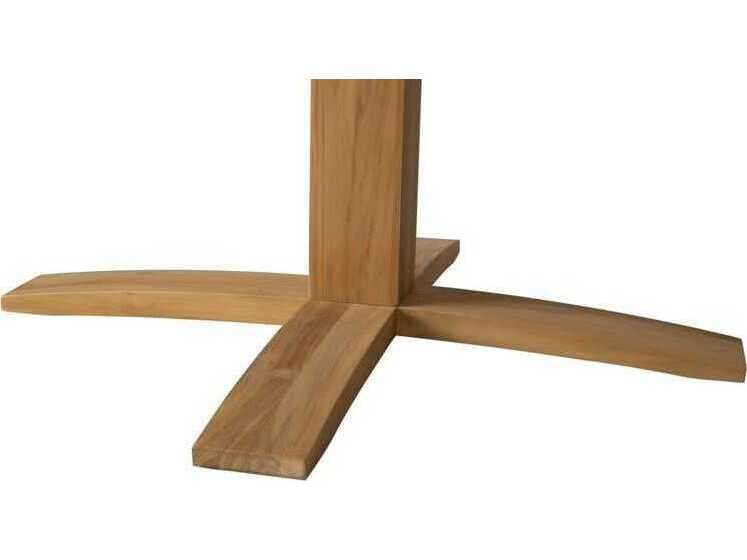Lloyd Flanders Alpine Teak Square Dining Table