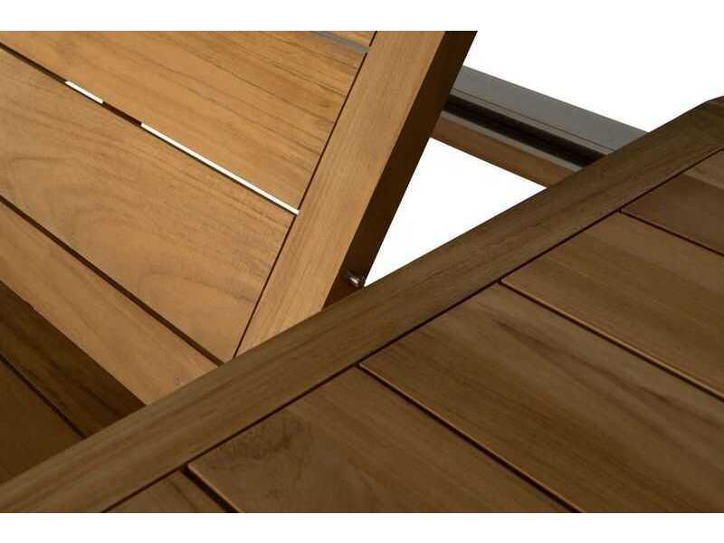 Lloyd Flanders Alpine Teak Rectangular Dining Table