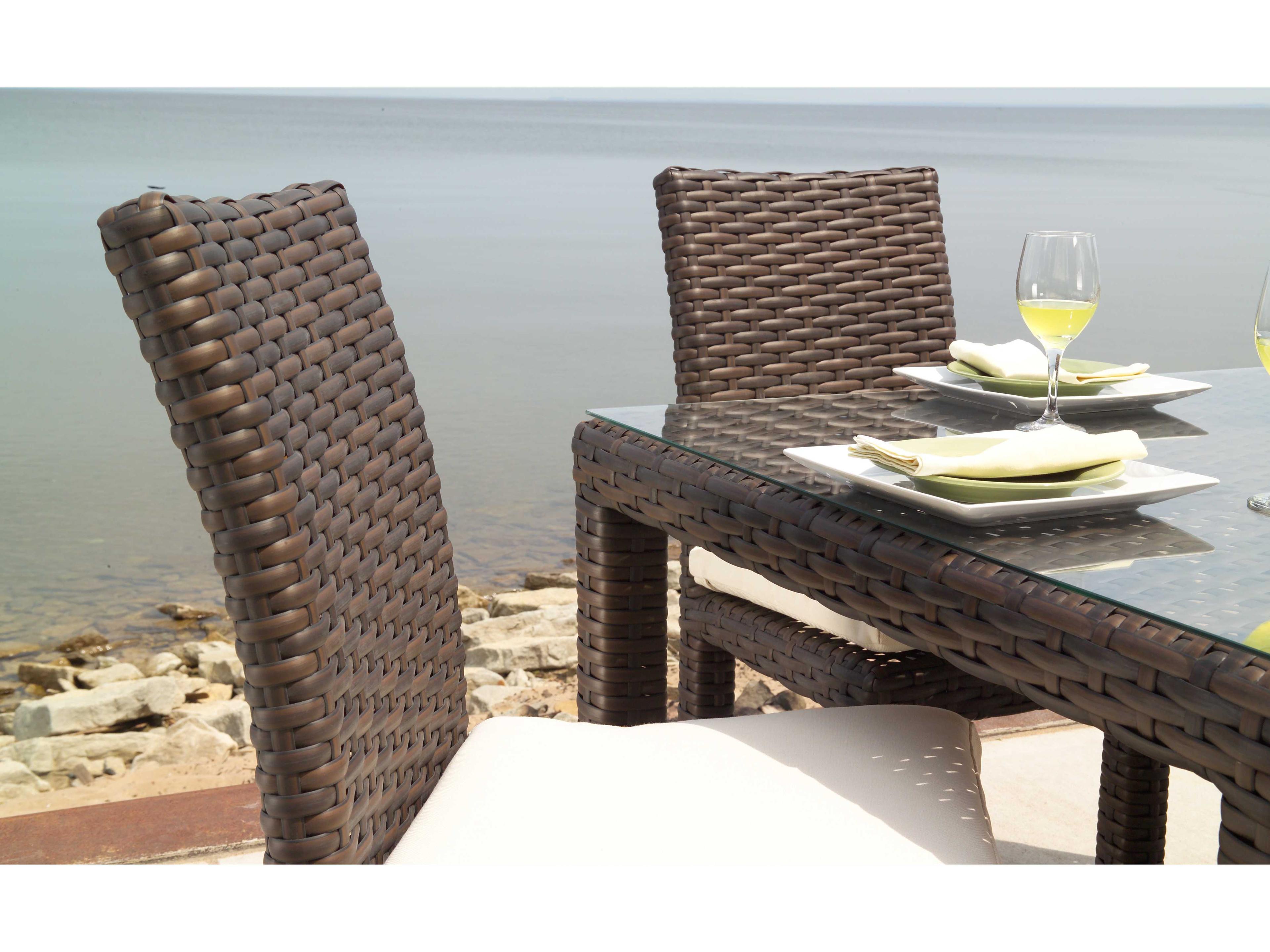 Lloyd Flanders Contempo Wicker Patio Dining Side Chair