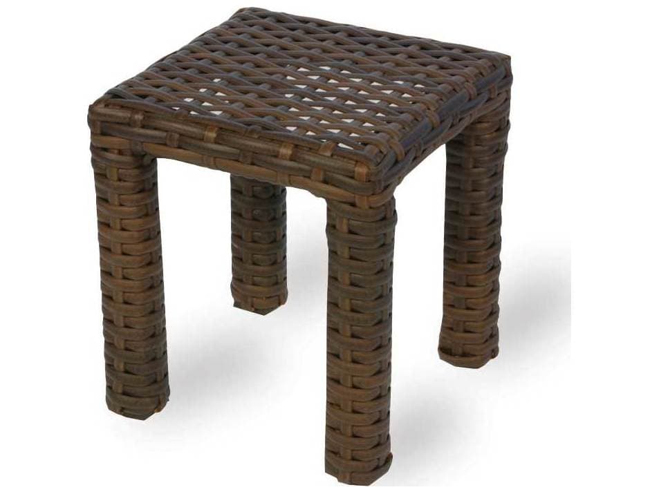 Lloyd Flanders Contempo Wicker Square Outdoor End Table/Stool
