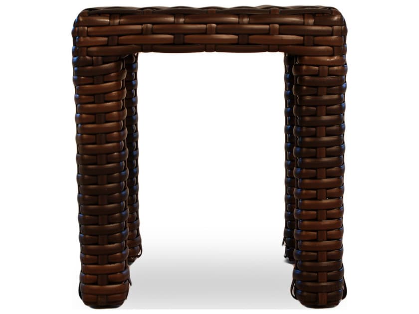 Lloyd Flanders Contempo Wicker Square Outdoor End Table/Stool