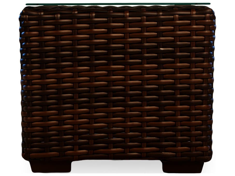Lloyd Flanders Contempo Wicker Square Outdoor Patio End Table
