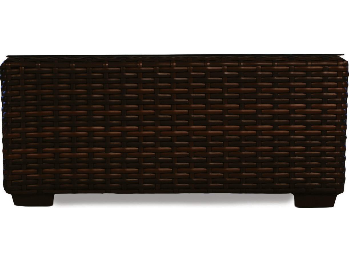 Lloyd Flanders Contempo Wicker Square Outdoor Patio Coffee Table