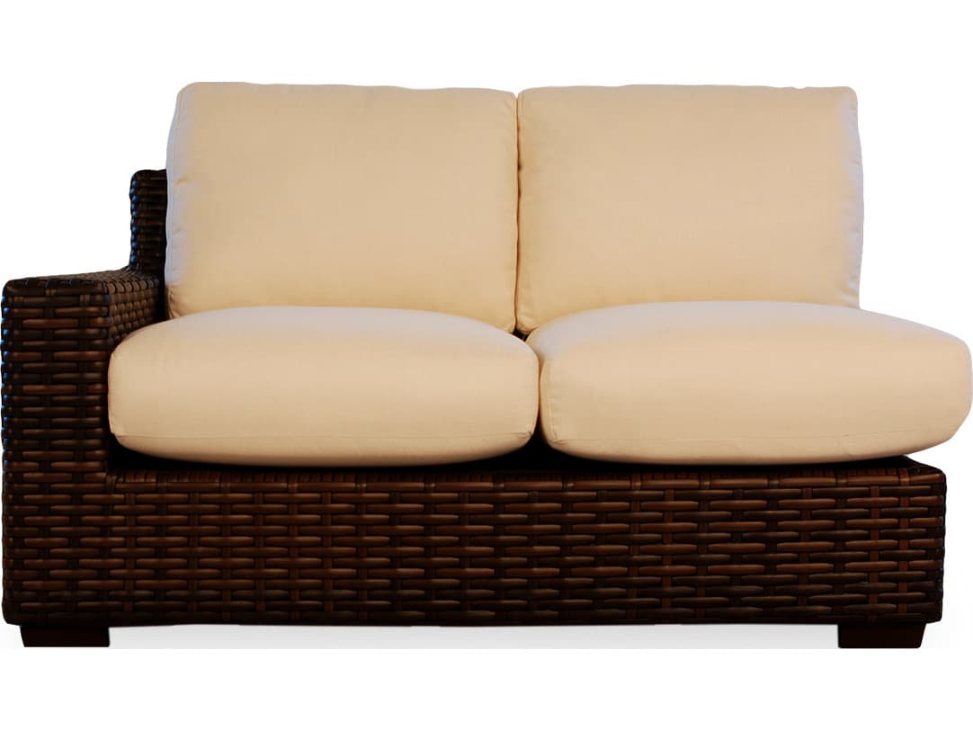 Lloyd Flanders Contempo Wicker Right Arm Outdoor Patio Loveseat