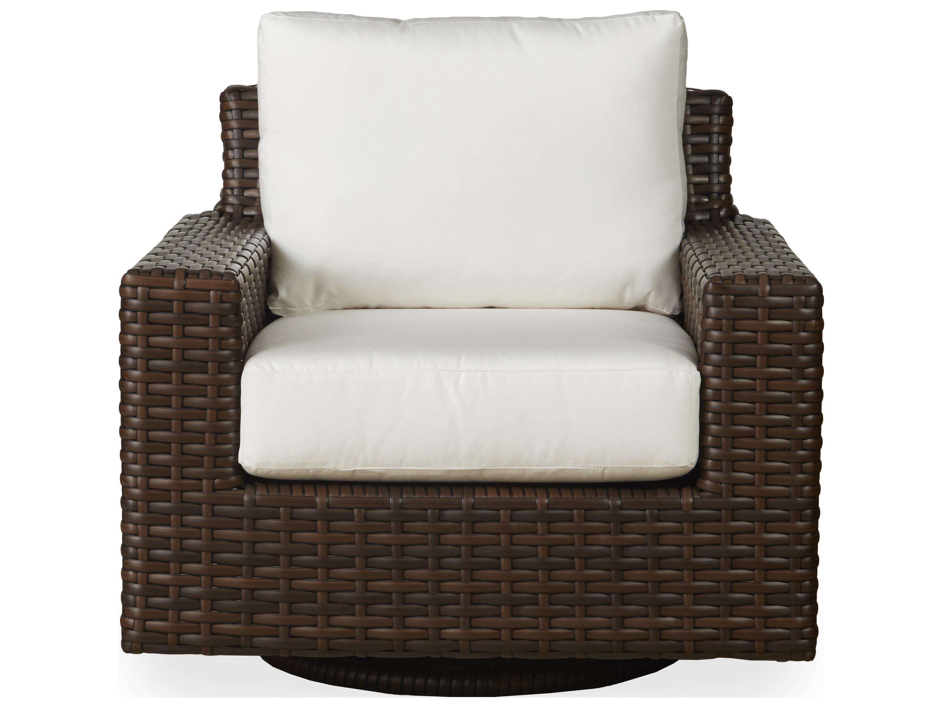 Lloyd Flanders Contempo Wicker Swivel Glider Outdoor Patio Lounge Chair