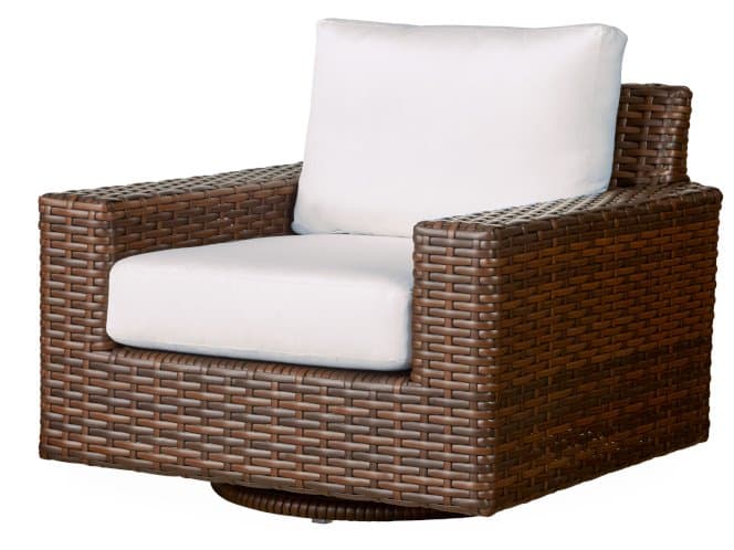 Lloyd Flanders Contempo Wicker Swivel Glider Outdoor Patio Lounge Chair