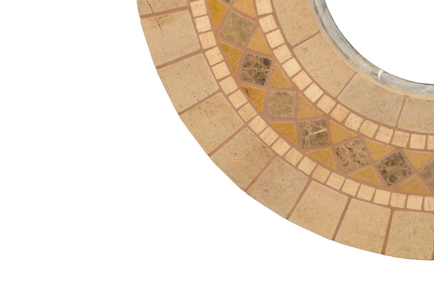 Lloyd Flanders Wicker Round Stone Outdoor Patio Fire Pit Table