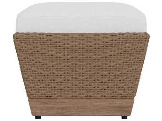 Lloyd Flanders Charisma Aluminum Wicker Ottoman