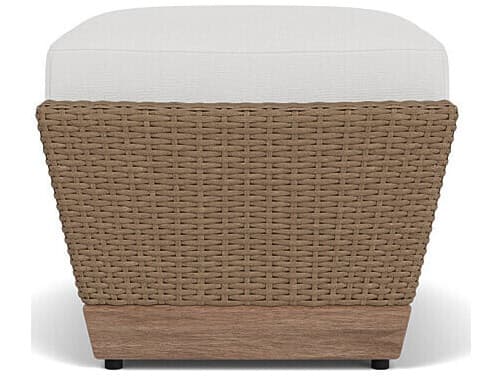 Lloyd Flanders Charisma Aluminum Wicker Ottoman