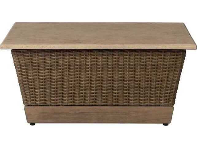 Lloyd Flanders Charisma Aluminum WIcker Square Coffee Table