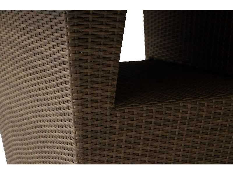 Lloyd Flanders Charisma Aluminum Wicker Square Dining Table