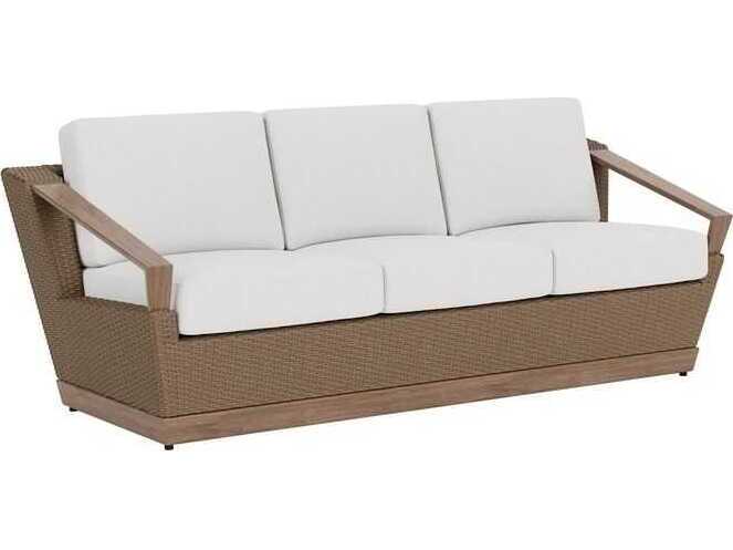 Lloyd Flanders Charisma Aluminum Wicker Sofa