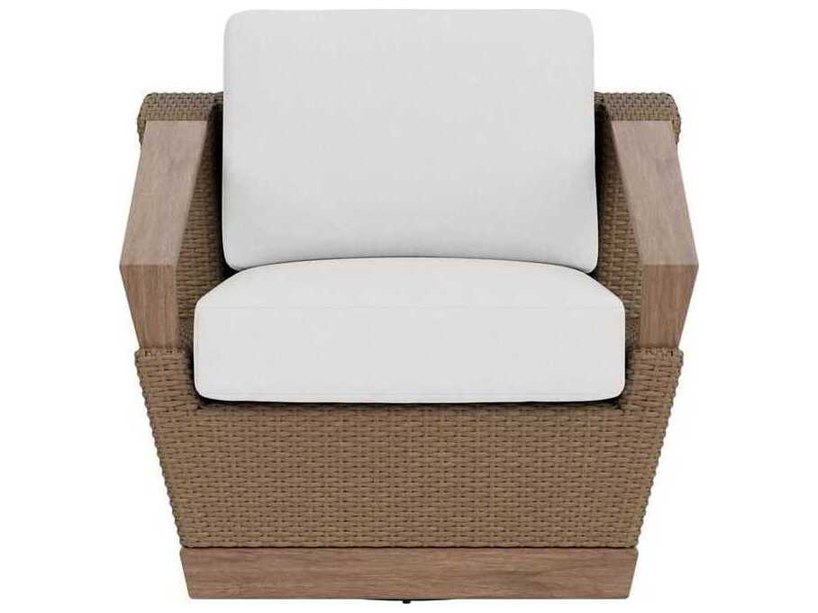 Lloyd Flanders Charisma Aluminum Wicker Swivel Lounge Chair