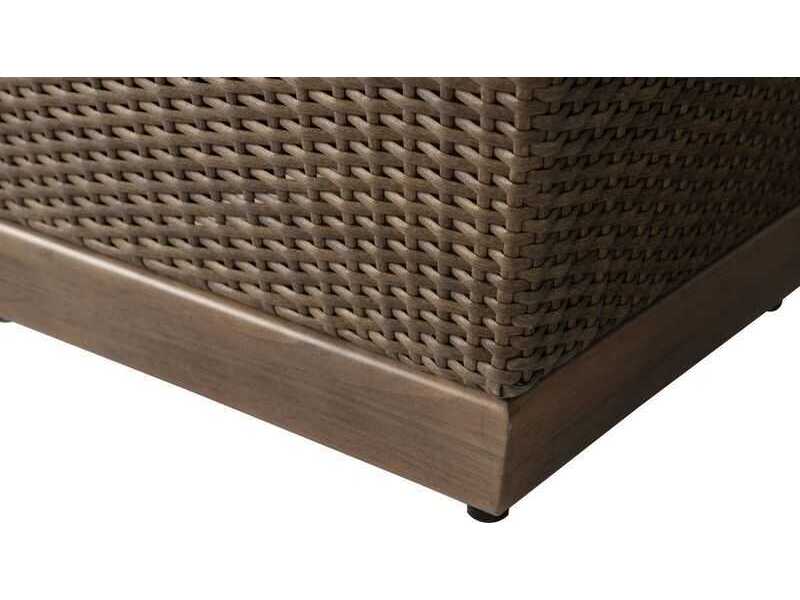 Lloyd Flanders Charisma Aluminum Wicker Rectangular Dining Table