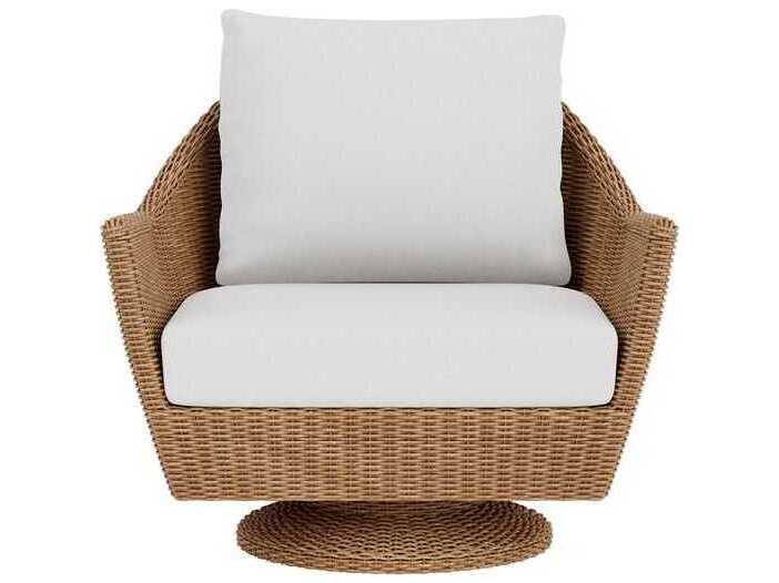 Lloyd Flanders Tobago Wicker Swivel Patio Lounge Chair