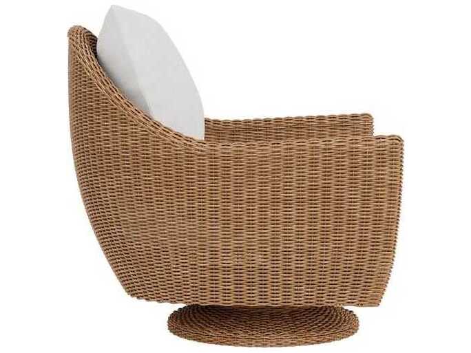 Lloyd Flanders Tobago Wicker Swivel Patio Lounge Chair