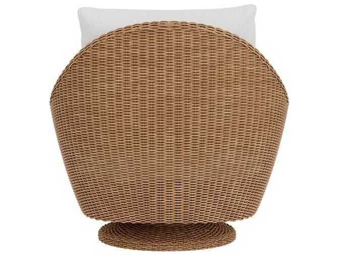 Lloyd Flanders Tobago Wicker Swivel Patio Lounge Chair