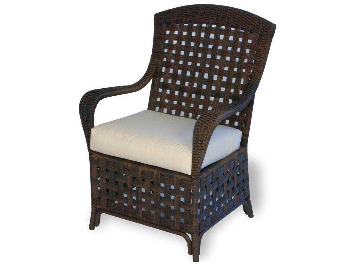 Lloyd Flanders Haven Wicker Outdoor Patio Dining Arm Chair