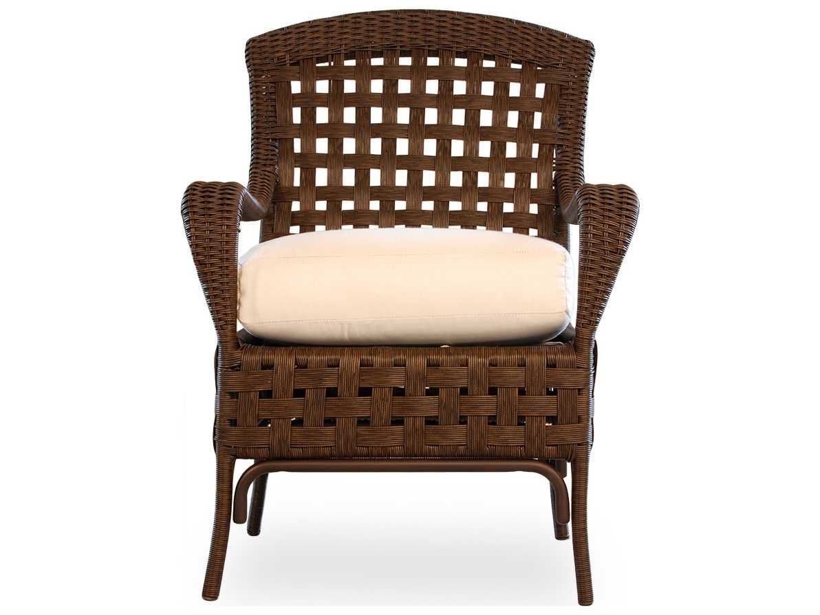 Lloyd Flanders Haven Wicker Outdoor Patio Dining Arm Chair