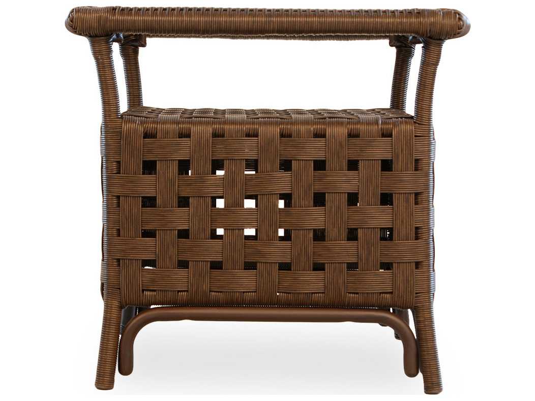 Lloyd Flanders Haven Wicker Square Outdoor End Table