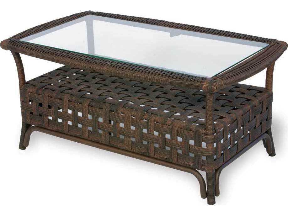 Lloyd Flanders Haven Wicker Rectangular Outdoor Coffee Table