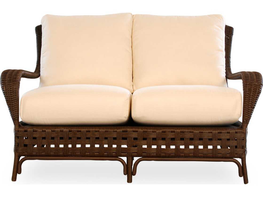 Lloyd Flanders Haven Wicker Outdoor Patio Loveseat