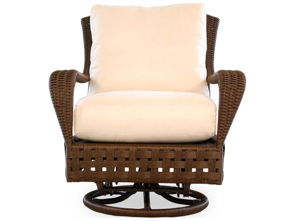 Lloyd Flanders Haven Wicker Swivel Glider Patio Lounge Chair