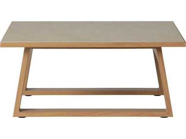 Lloyd Flanders Pursuit Aluminum Square Coffee Table