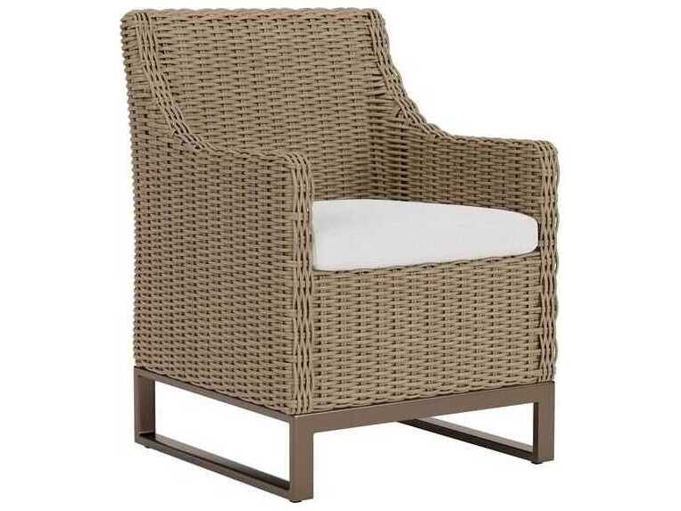 Lloyd Flanders Milan Wicker Outdoor Dining Arm Chair