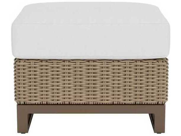 Lloyd Flanders Milan Wicker Outdoor Ottoman