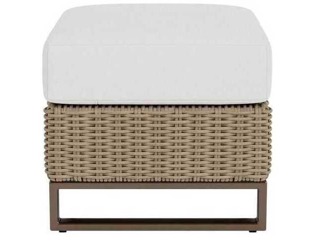 Lloyd Flanders Milan Wicker Outdoor Ottoman