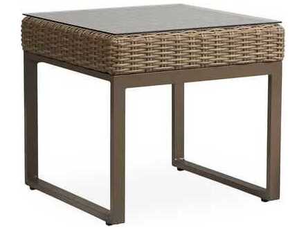 Lloyd Flanders Milan Wicker Square Outdoor Patio End Table