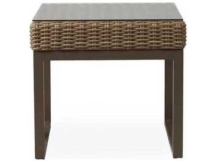 Lloyd Flanders Milan Wicker Square Outdoor Patio End Table