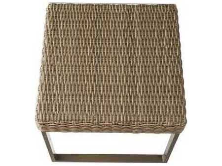 Lloyd Flanders Milan Wicker Square Outdoor Patio End Table