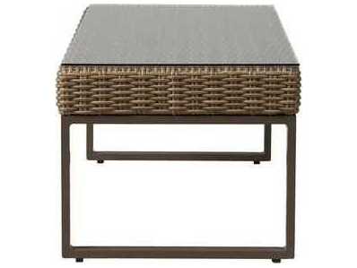 Lloyd Flanders Milan Wicker Rectangular Outdoor Patio Coffee Table